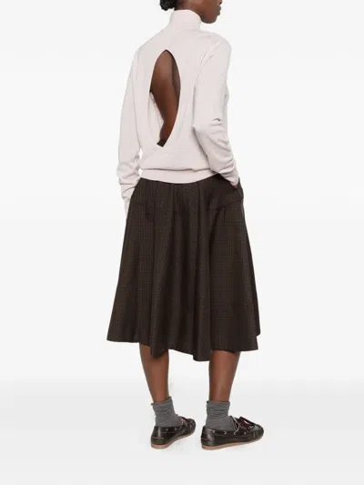 Department Five Cut-out Roll-neck Sweater In Pink