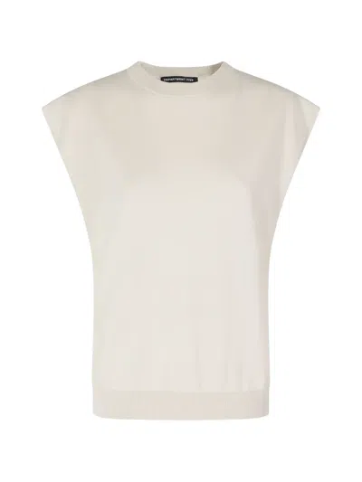 Department Five Cut-out Top In Neutral