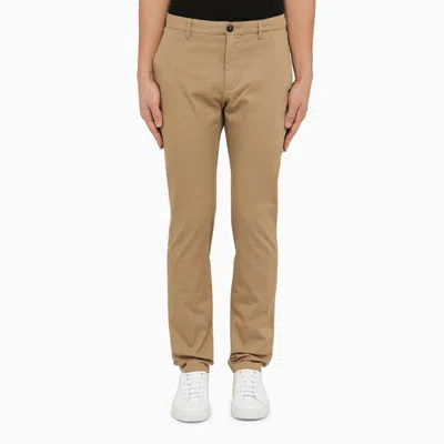 Department Five Department 5 Beige Cotton Chino Trousers In Brown