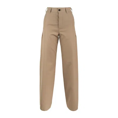 Department Five Department 5 Beige Wide Leg Pants In Brown
