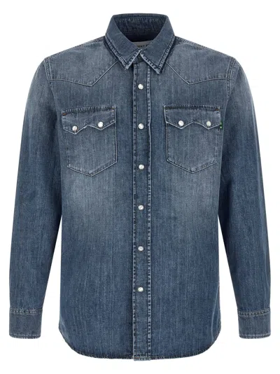 Department Five Department 5 Cotton Men's Blouse In Blue