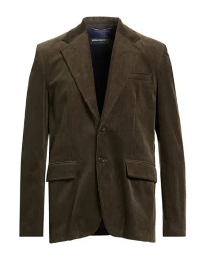 Department Five Department 5 Man Blazer Military Green Size 38 Cotton, Elastane