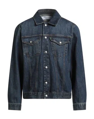 Department Five Department 5 Man Denim Outerwear Blue Size L Cotton
