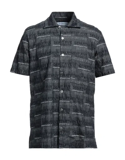 Department Five Denim Shirts In Blue