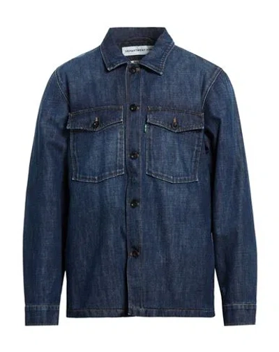 Department Five Department 5 Man Denim Shirt Blue Size L Cotton