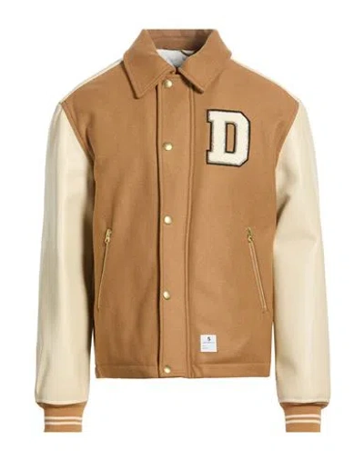 Department Five Department 5 Man Jacket Camel Size 40 Wool, Polyamide In Brown