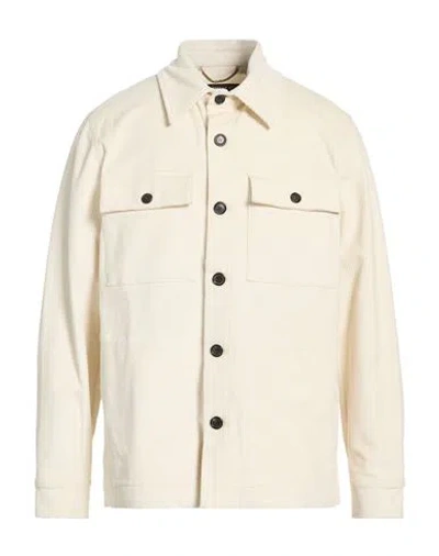 Department Five Department 5 Man Jacket Cream Size 42 Cotton, Elastane In White