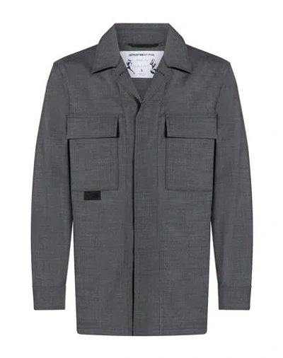 Department Five Department 5 Man Jacket Grey Size 38 Polyester, Virgin Wool, Elastane In Gray