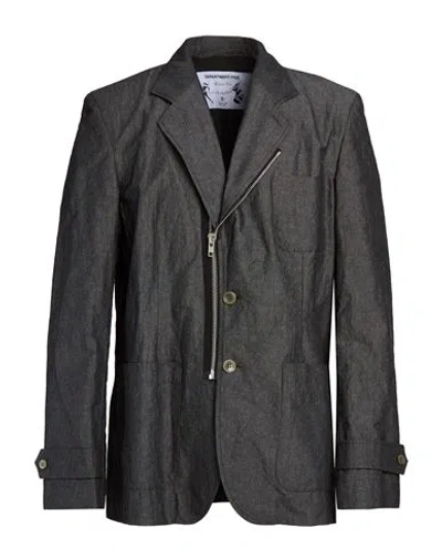 Department Five Department 5 Man Jacket Grey Size 38 Recycled Cotton, Recycled Polyester, Linen, Polyester In Gray
