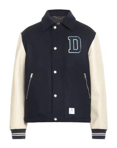 Department Five Department 5 Man Jacket Navy Size 36 Wool, Polyamide In Blue