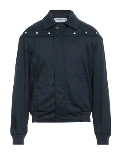 Department Five Department 5 Man Jacket Navy Size 38 Polyester, Cotton In Blue