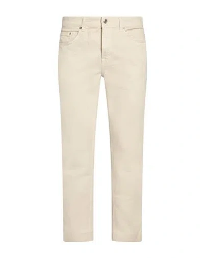 Department Five Department 5 Man Jeans Light Grey Size 32 Cotton, Rubber In Animal Print