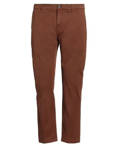 DEPARTMENT FIVE DEPARTMENT 5 MAN PANTS BROWN SIZE 31 COTTON, ELASTANE