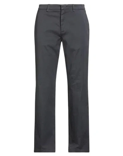Department Five Department 5 Man Pants Charcoal Size 33 Cotton, Natural Rubber In Black