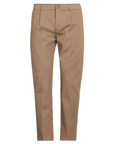 Department Five Department 5 Man Pants Khaki Size 34 Cotton, Elastane In Brown