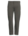 Department Five Department 5 Man Pants Lead Size 35 Polyester, Virgin Wool, Elastane In Green