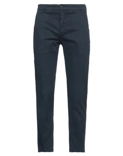 Department Five Department 5 Man Pants Navy Size 32 Cotton, Modal, Elastane In Navy Blue