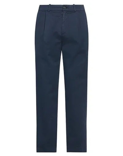 Department Five Department 5 Man Pants Navy Size 35 Cotton, Modal, Elastane In Navy Blue