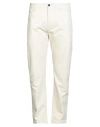 Department Five Department 5 Man Pants Off White Size 32 Cotton, Elastane In White