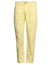 Department Five Department 5 Man Pants Pastel Yellow Size 32 Cotton, Lycra, Metallic Fiber