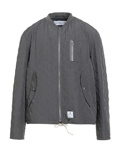 Department Five Department 5 Man Puffer Grey Size 42 Polyester In Gray