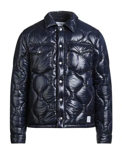 Department Five Department 5 Man Puffer Navy Size L Polyester, Polyamide, Polypropylene In Blue
