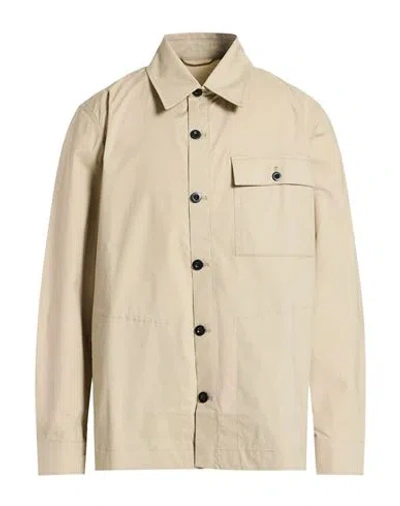 Department Five Department 5 Man Shirt Beige Size 42 Cotton, Elastane In Neutral