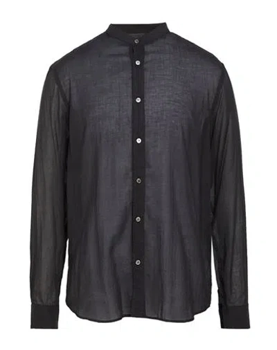 Department Five Department 5 Man Shirt Black Size 16 Cotton