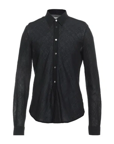 Department Five Department 5 Man Shirt Black Size 16 Virgin Wool