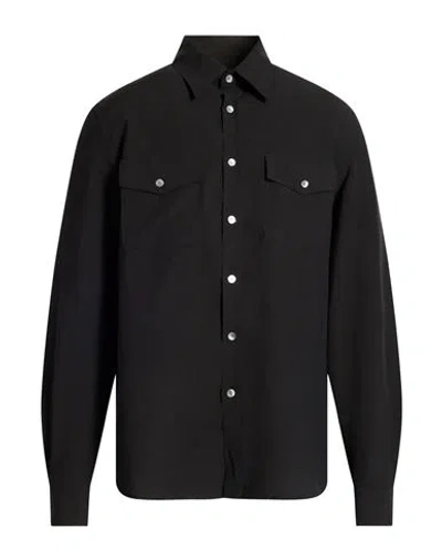 Department Five Department 5 Man Shirt Black Size 17 Lycra, Polyamide