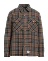 Department Five Department 5 Man Shirt Camel Size Xl Wool In Beige