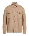 Department Five Department 5 Man Shirt Camel Size Xl Polyester, Cotton In Neutral