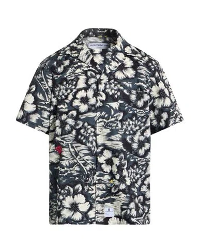 Department Five Department 5 Man Shirt Charcoal Size 16 ½ Cotton In Brown