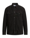 Department Five Department 5 Man Shirt Dark Brown Size M Cotton, Elastane