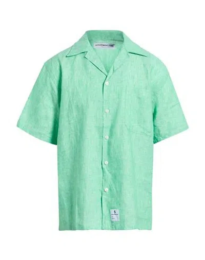 Department Five Department 5 Man Shirt Green Size 16 Linen