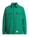 Department Five Department 5 Man Shirt Green Size L Wool, Nylon In Green