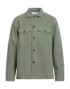 Department Five Department 5 Man Shirt Military Green Size L Cotton In Green