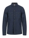 Department Five Department 5 Man Shirt Navy Size Xl Cotton In Blue