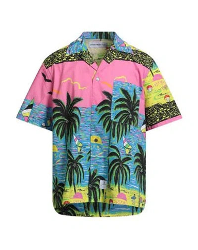Department Five Department 5 Man Shirt Pink Size 17 Cotton