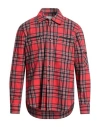 Department Five Department 5 Man Shirt Red Size Xl Cotton In Red
