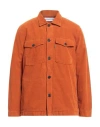 Department Five Department 5 Man Shirt Rust Size S Cotton, Elastane In Orange