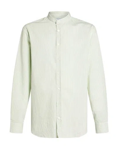 Department Five Department 5 Man Shirt Sage Green Size 16 Cotton, Polyamide
