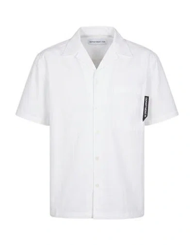 Department Five Department 5 Man Shirt White Size 16 Cotton