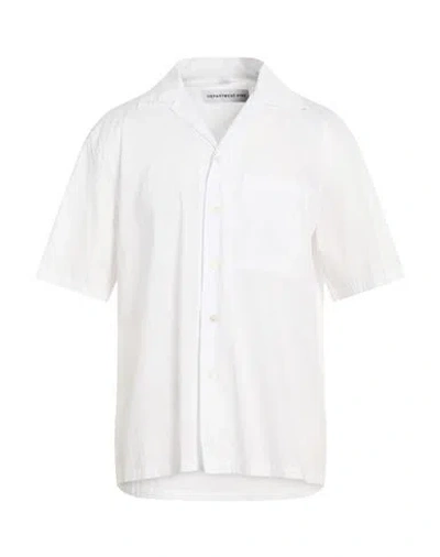 Department Five Department 5 Man Shirt White Size 16 Cotton, Polyamide, Elastane
