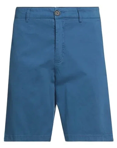 DEPARTMENT FIVE DEPARTMENT 5 MAN SHORTS & BERMUDA SHORTS BLUE SIZE 31 COTTON, ELASTANE