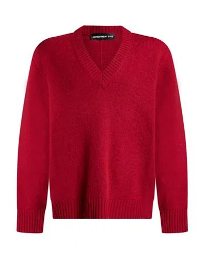 Department Five Department 5 Man Sweater Brick Size L Wool In Red