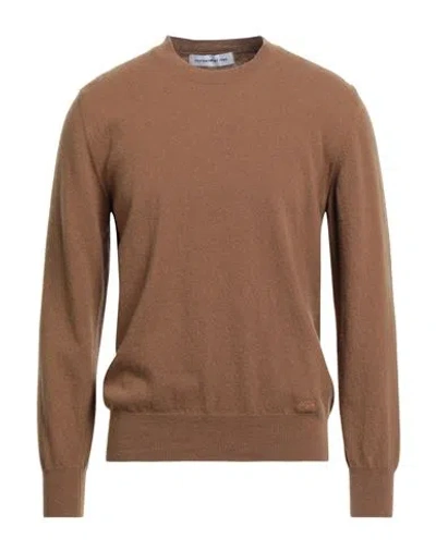 Department Five Department 5 Man Sweater Camel Size L Virgin Wool