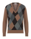 Department Five Department 5 Man Sweater Camel Size L Merino Wool In Beige