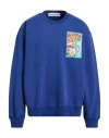 Department Five Department 5 Man Sweatshirt Blue Size Xl Cotton In Blue
