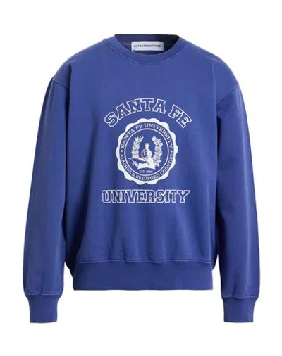 Department Five Department 5 Man Sweatshirt Blue Size Xl Cotton
